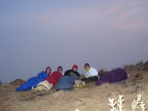 Sleeping under the stars while climbing Mt. Cameroon