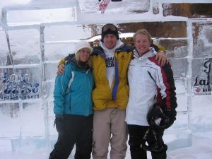 My baby brobo and I in Lake Louise