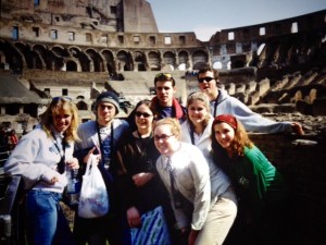 The Colosseum in Rome, Italy.