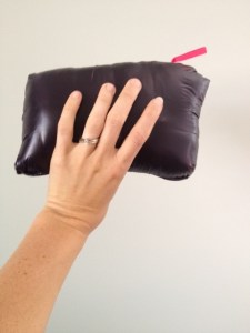 Jacket folded into the pocket.