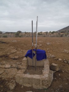 All Maasai men carry a spear or stick and a machete with them.