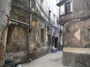 Winding streets in Stone Town