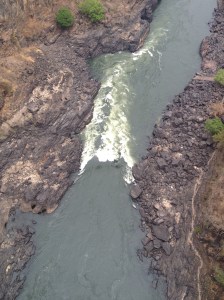 Bird's eye view of the first rapid, "The Boiling Point"