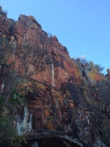 Colourful rock at the Waterberg Plateau