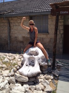 Only in Africa can you ride an elephant skull!
