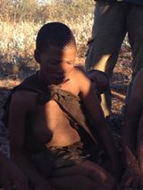 San Woman and her cute San Baby