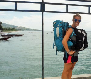 The High Class Hobo and her belongings waiting to board the speedboat.