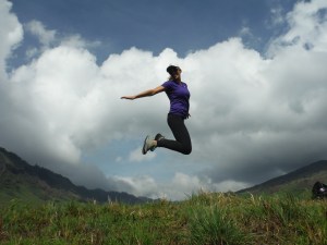 Classic jumping picture.