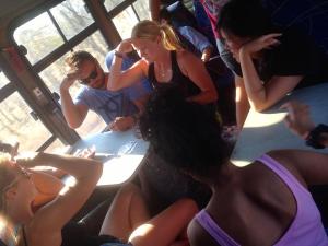 Passing time by playing cards